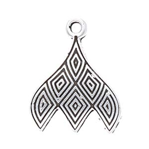GemDuo Bead Ending 'Tourlos III' Antique Silver Plated Qty: 1