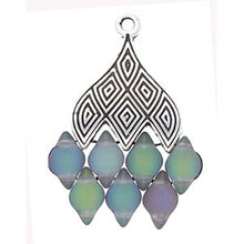 Load image into Gallery viewer, GemDuo Bead Ending 'Tourlos III' Antique Silver Plated Qty: 1