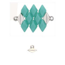 Load image into Gallery viewer, GemDuo Bead Ending 'Komia' Antique Silver Plated Qty: 1