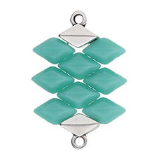 Load image into Gallery viewer, GemDuo Bead Ending 'Komia' Antique Silver Plated Qty: 1