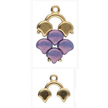 Load image into Gallery viewer, Ginko Bead Ending 'Kastro II' 24k Gold Plated Qty: 1