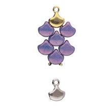 Load image into Gallery viewer, Ginko Bead Ending 'Karavos' Antique Silver Plated Qty: 1