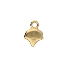 Load image into Gallery viewer, Ginko Bead Ending 'Kastro' 24k Gold Plated Qty: 1