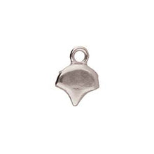 Load image into Gallery viewer, Ginko Bead Ending 'Kastro' Antique Silver Plated Qty: 1