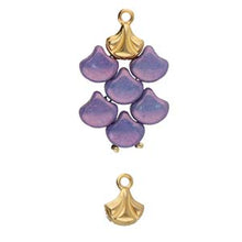 Load image into Gallery viewer, Ginko Bead Ending 'Padanassa' 24K Gold Plated Qty: 1