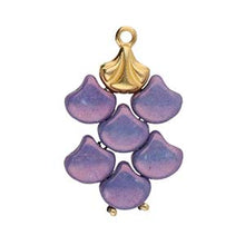 Load image into Gallery viewer, Ginko Bead Ending 'Padanassa' 24K Gold Plated Qty: 1