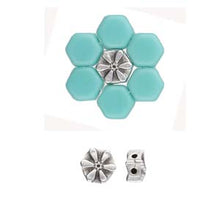 Load image into Gallery viewer, Honeycomb Bead Substitute 'Stelida' Antique Silver Plated Qty: 1