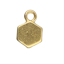 Load image into Gallery viewer, Honeycomb Bead Ending 'Maragas' 24K Gold Plated Qty:1