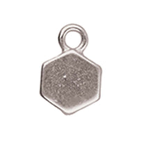 Load image into Gallery viewer, Honeycomb Bead Ending 'Maragas' Antique Silver Plated Qty:1