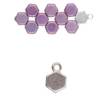 Load image into Gallery viewer, Honeycomb Bead Ending 'Maragas' Antique Silver Plated Qty:1