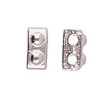 Load image into Gallery viewer, Half Tila Bead Substitute 'Ornos' Antique Silver Plated Qty: 1