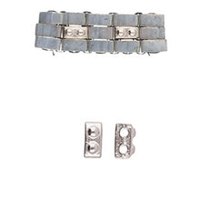 Load image into Gallery viewer, Half Tila Bead Substitute 'Ornos' Antique Silver Plated Qty: 1