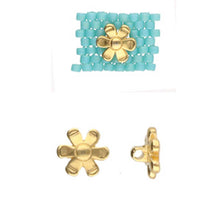 Load image into Gallery viewer, 11/0 Bead Substitute 'Gerani' 24K Gold Plated Qty: 1