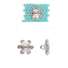 Load image into Gallery viewer, 11/0 Bead Substitute 'Gerani' Antique Silver Plated Qty: 1