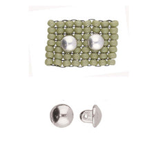 Load image into Gallery viewer, 8/0 Bead Substitute 'Kymo' Antique Silver Plated Qty: 1