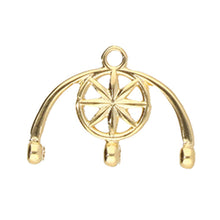 Load image into Gallery viewer, 8/0 Bead Ending 'Amatos III' 24K Gold Plated Qty: 1