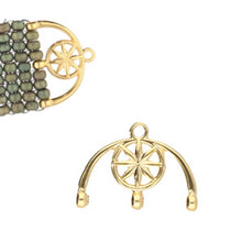 Load image into Gallery viewer, 8/0 Bead Ending 'Amatos III' 24K Gold Plated Qty: 1