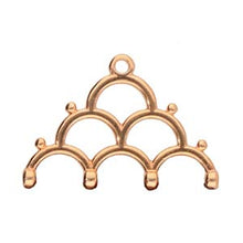 Load image into Gallery viewer, 8/0 Bead Ending &#39;Lakos IV&#39; Rose Gold Plated Qty: 1
