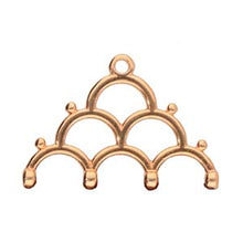 Load image into Gallery viewer, 8/0 Bead Ending 'Lakos IV' Rose Gold Plated Qty: 1