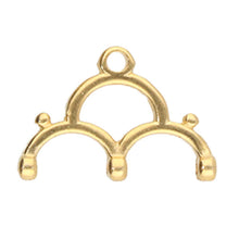 Load image into Gallery viewer, 8/0 Bead Ending 'Lakos III' 24K Gold Plated Qty: 1