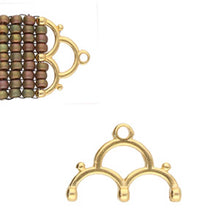 Load image into Gallery viewer, 8/0 Bead Ending 'Lakos III' 24K Gold Plated Qty: 1