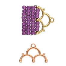 Load image into Gallery viewer, 8/0 Bead Ending 'Lakos III' Rose Gold Plated Qty: 1