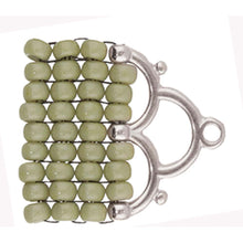 Load image into Gallery viewer, 8/0 Bead Ending 'Lakos III' Antique Silver Plated Qty: 1