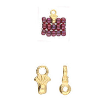 Load image into Gallery viewer, 8/0 Bead Ending 'Pilos' 24K Gold Plated Qty: 1