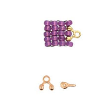 Load image into Gallery viewer, 8/0 Bead Ending 'Alona ii' Rose Gold Plated Qty: 1