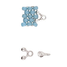 Load image into Gallery viewer, 8/0 Bead Ending 'Alona ii' Antique Silver Plated Qty: 1