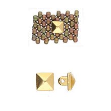 Load image into Gallery viewer, 8/0 Bead Substitute 'Vigla' 24K Gold Plated Qty: 1