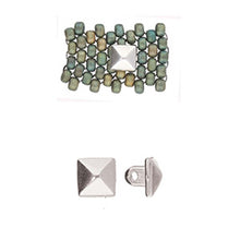 Load image into Gallery viewer, 8/0 Bead Substitute 'Vigla' Antique Silver Plated Qty: 1