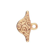 Load image into Gallery viewer, Paisley Duo Bead Ending 'Aosa' Rose Gold Plated Qty: 1