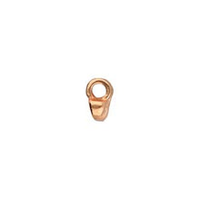 Load image into Gallery viewer, Superduo Bead Ending 'Remata' Rose Gold Plated Qty: 1