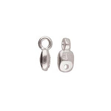 Load image into Gallery viewer, Superduo Bead Ending 'Vourkoti' Antique Silver Plated Qty: 1