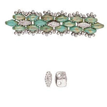 Load image into Gallery viewer, Superduo Bead Substitute 'Varidi' Antique Silver Plated Qty: 1