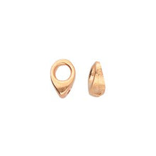 Load image into Gallery viewer, Superduo Bead Ending &#39;Kolympos&#39; Rose Gold Plated Qty: 1
