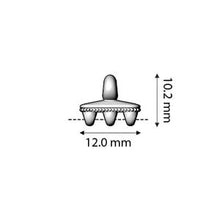 Load image into Gallery viewer, Superduo Hook & Eye Clasp 'Mesaria iii' Antique Silver Plated Qty: 1