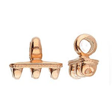 Load image into Gallery viewer, Superduo Hook & Eye Clasp 'Mesaria iii' Rose Gold Plated Qty: 1