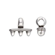 Load image into Gallery viewer, Superduo Hook &amp; Eye Clasp &#39;Mesaria iii&#39; Antique Silver Plated Qty: 1

