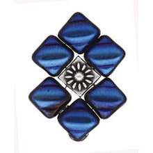 Load image into Gallery viewer, Silky Bead Substitute 'Koumelas' Antique Silver Plated Qty: 1