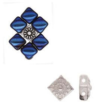 Load image into Gallery viewer, Silky Bead Substitute 'Koumelas' Antique Silver Plated Qty: 1