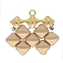 Load image into Gallery viewer, Silky Bead Ending 'Kionia III' 24K Gold Plated Qty: 1