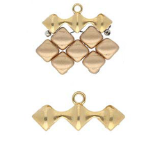 Load image into Gallery viewer, Silky Bead Ending 'Kionia III' 24K Gold Plated Qty: 1