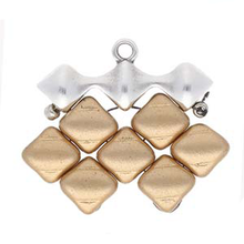 Load image into Gallery viewer, Silky Bead Ending 'Kionia III' Antique Silver Plated Qty: 1