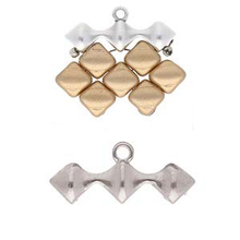 Load image into Gallery viewer, Silky Bead Ending 'Kionia III' Antique Silver Plated Qty: 1