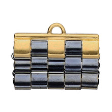 Load image into Gallery viewer, Tila Bead Ending 'Piperi III' 24K Gold Plated Qty: 1