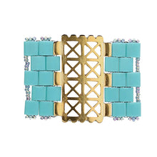 Load image into Gallery viewer, Tila Connector 'Faragas' 24k Gold Plated Qty: 1