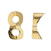 Load image into Gallery viewer, Tila Side Bead 'Tourkou' 24K Gold Plated Qty: 1