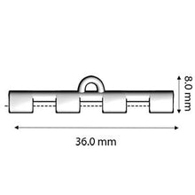 Load image into Gallery viewer, Tila Bead Ending 'Soros iv' 24K Gold Plated Qty: 1